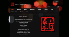 Desktop Screenshot of patrickblackburn.org