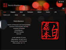 Tablet Screenshot of patrickblackburn.org